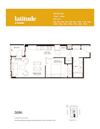 Appleton - 1 Bed | 1 Bath