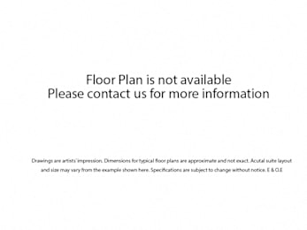 A sign stating that the floor plan is not available and to contact for more information.