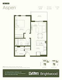 A floor plan for a home with a balcony and a kitchen.