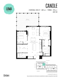 Candle (Barrier Free) - 2 Bed + 2 | 2 Bath