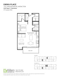 Emma Place Bachelor Floor Plan