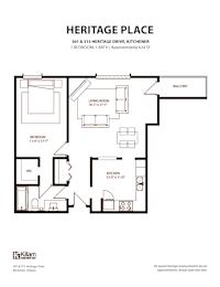 1 BEDROOM, 1 BATH | Approximately 624 SF