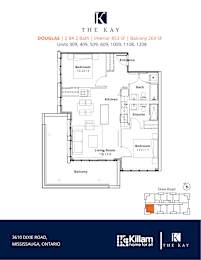 Douglas 2 Bedroom Barrier Free 2 Bathroom Floor Plan