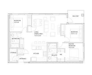 Nolan Hill 3 Bedroom Floor Plan B