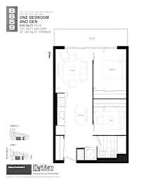  Floor Plan One Bedroom + Den