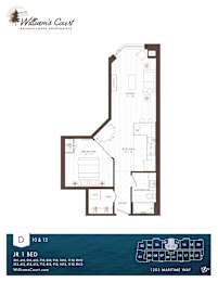 Willam Court Bachelor D &G Floor Plan Type 1