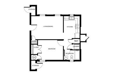 bedroom floor plan | luxury apartments in brooklyn heights | the mille brookhaven