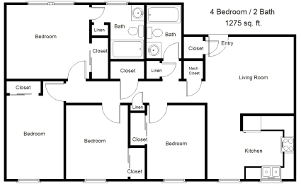 a floor plan of a house