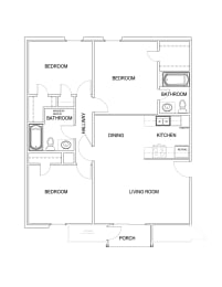 a floor plan of a house