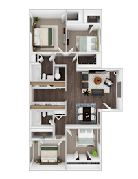 4 Bed Floor Plan