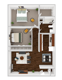 2 bed 2 bath  at Grand Manor Apartments , Colorado