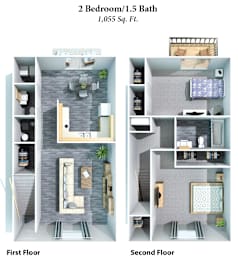 a floor plan of a house with a bedroom and a bathroom
