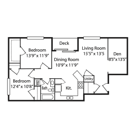E Floor Plan  at Walton Ridge Apartments, Walton, 41094