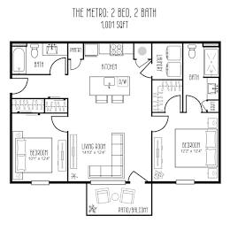 Metro Floor Plan at The Meridian on 32 Apartments, Batavia, OH