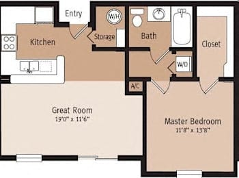 1 bed 1 bath at Ashton Oaks Apartments, New Port Richey, FL