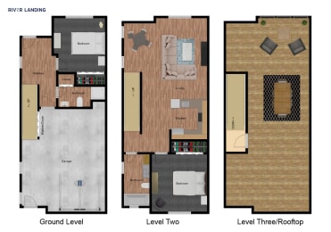 2 Bed 2 Bath 1250 sqft at River Landing at Mirabeau, Spokane Valley