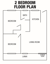 Floor Plan  Waikahe two bedroom floorplan