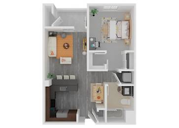 1 Bedroom With Balcony at Cadence Apartments, HAYWARD, CA 94544