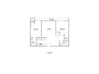 Floor Plan  5119 Maplewood - unit #117 floor plan