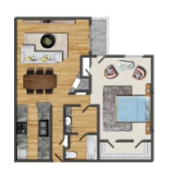 Large one bedroom apartment for rent in Culver City near DTLA