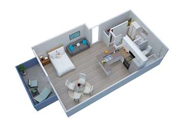 Milano Apartments 3D Studio Floor plan