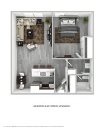 Floor Plan  Tierra Del Sol 1 Bedroom 1 Bathroom Upgraded Floorplan