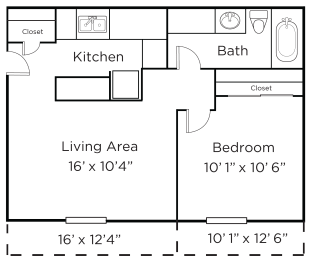 Floor Plans of Meridian Court South in Indianapolis IN