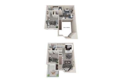 a floor plan of a house with several