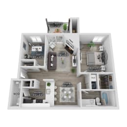 a 3 bedroom floor plan of a 2100 sq ft house