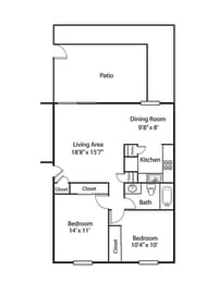 Floor Plans of Spinnaker Court in Indianapolis IN
