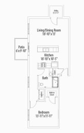 Camp Hill Apartment Floor Plan B | Camp Hill Apartments | Centerpointe Apartments