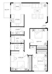 3 bedroom Oak Floorplan