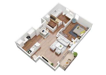 Cielo 1 Bedroom Apartment