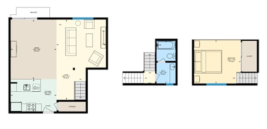 1 bed 2 bathroom at Westwood Riviera Apartments, California