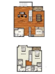 B1 Floor Plan at The Collings at the Lumberyard, Collingswood, NJ