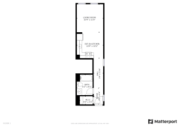 Floor Plan Studio, 1 Bath S30