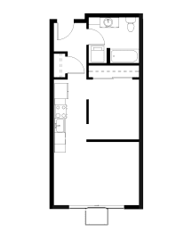  Floor Plan Open 1 Bed 1 Bath   04