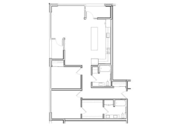  Floor Plan 2 Bed, 2 Bath B3
