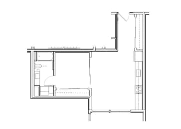  Floor Plan Open 1 Bed, 1 Bath O2