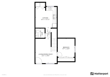  Floor Plan 3 Bed, 1.5 Bath C60