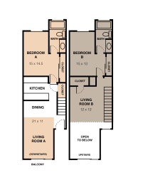 floor plan of the living room and kitchen of the house