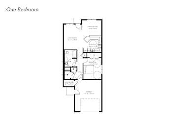 Floor Plan  One Bedroom