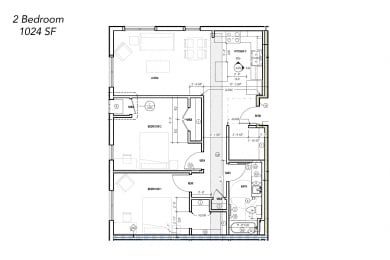 Floor Plan  the floor plan of 2 bedroom 104 sq ft renovated house
