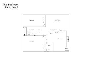 Floor Plan  2 Bedroom Edgewood