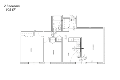 Floor Plan  Two Bedroom