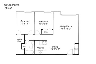 Floor Plan  Two Bedroom - Market