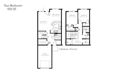 Floor Plan  Two Bedroom