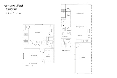 Floor Plan  Autumn Wind 2 BR
