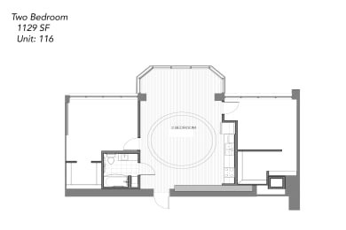 Floor Plan  Two Bedroom - Handicap