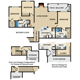 3 bedroom, 2 bathroom at Crescent Apartments, Kansas , 66219